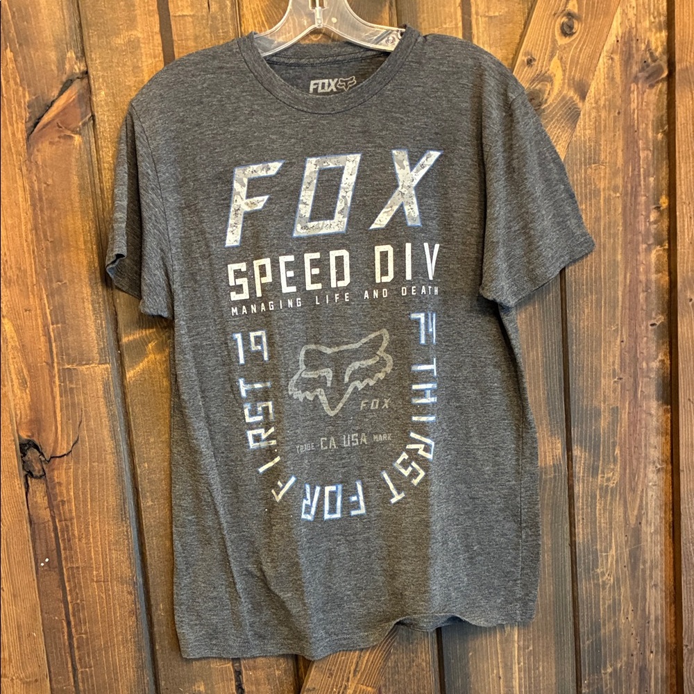 Fox Men's Dark Gray Speed Div Tee